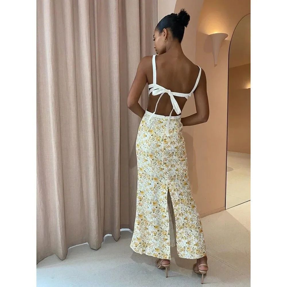 Anthropologie Significant Other Sleeveless Floral Maxi Dress - Picture 9 of 14